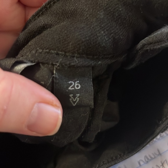 Vervet black distressed high waist stretch denim skirt - Picture 5 of 6